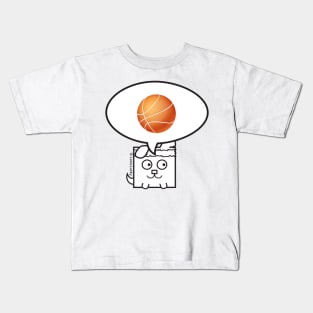 Lucky Loves Basketball! Kids T-Shirt